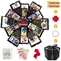 KIPIDA Explosion Box- Caja Sorpresa Creativa 6 Caras Caja de Regalo de áLbum Hecha a Mano Creativa áLbum De Recortes DIY…
